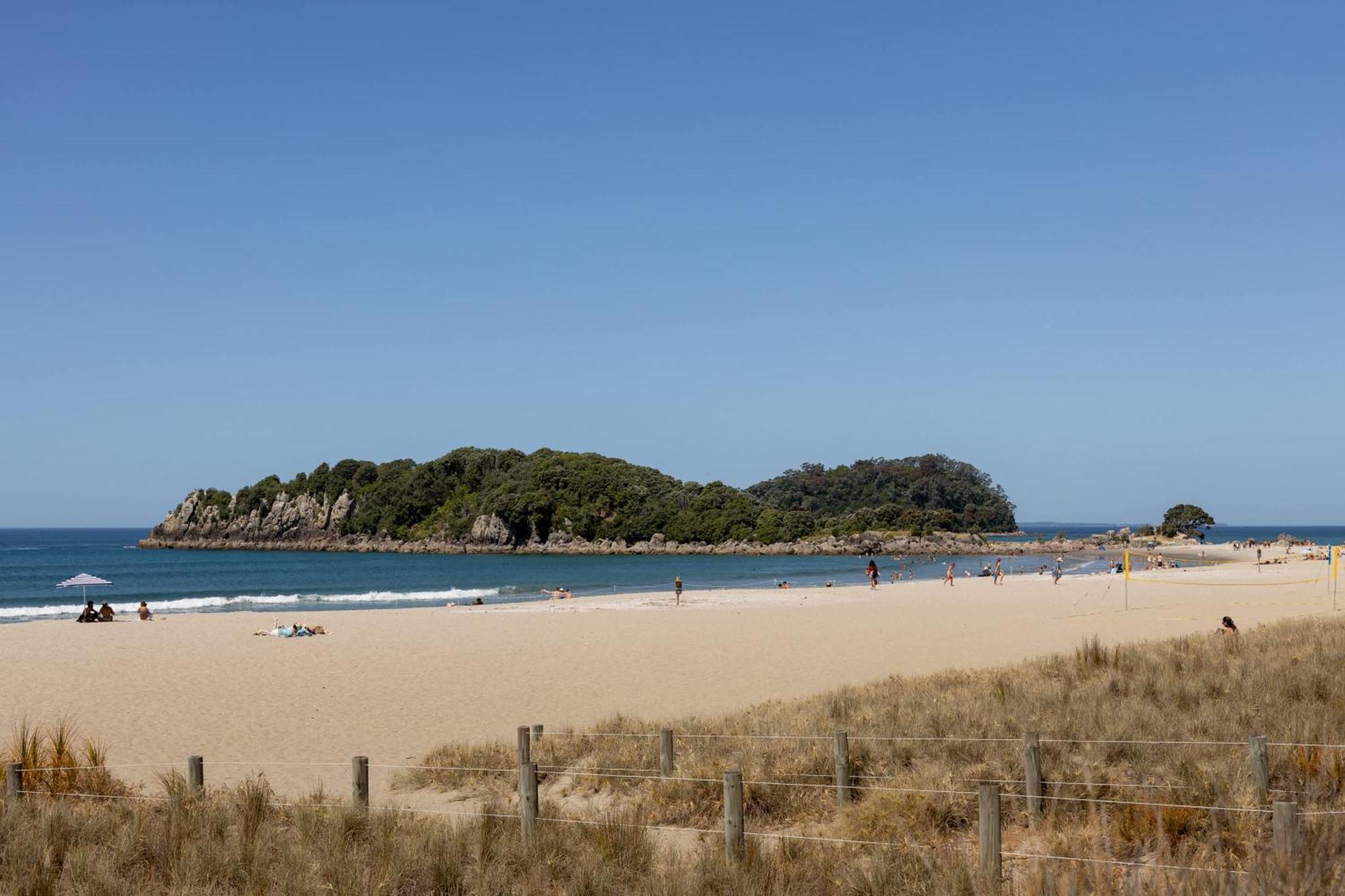 Oceanside Bliss - Absolute Beachfront - Uninterrupted Ocean Views With Pool Leilighet Mount Maunganui Eksteriør bilde