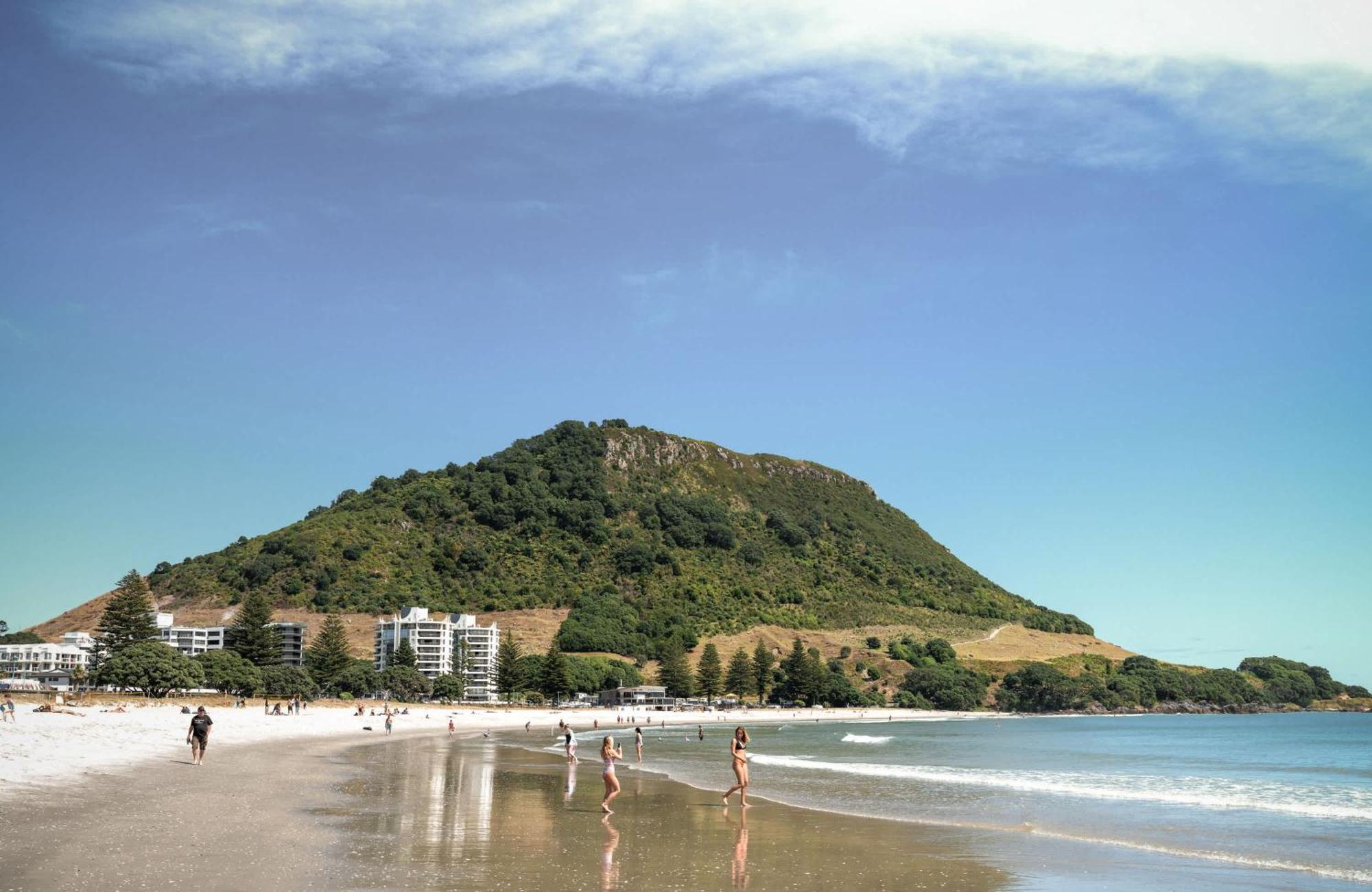 Oceanside Bliss - Absolute Beachfront - Uninterrupted Ocean Views With Pool Leilighet Mount Maunganui Eksteriør bilde